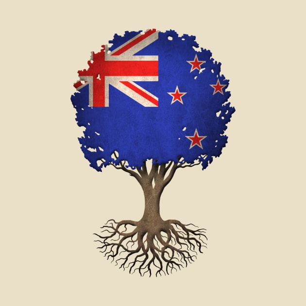 Tree of Life with New Zealand Flag by jeffbartels