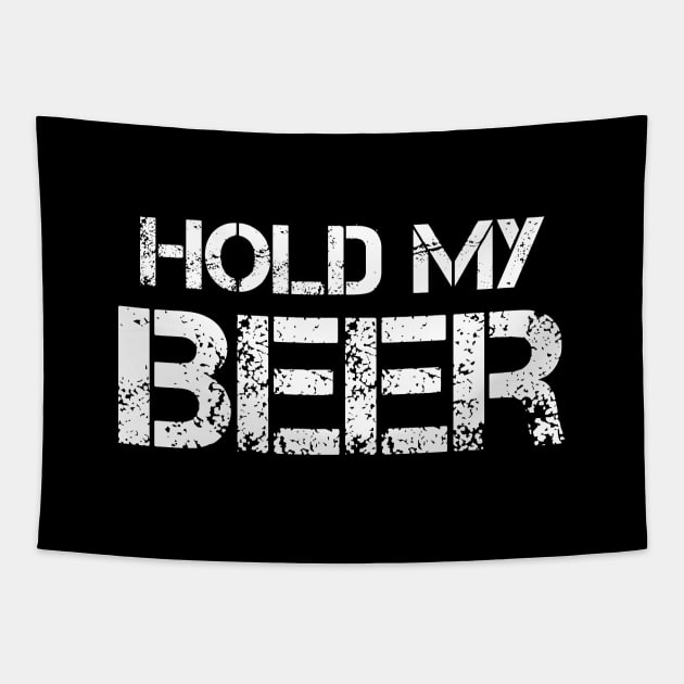 Hold My Beer - Extraction (Black) Tapestry by quoteee