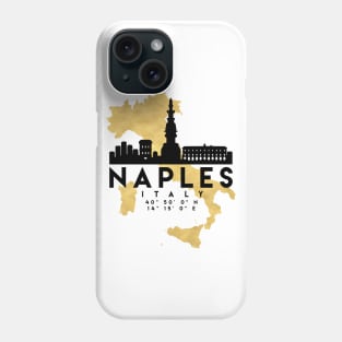 Naples Italy Skyline Map Art Phone Case