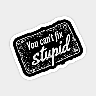 You Can't Fix Stupid Magnet