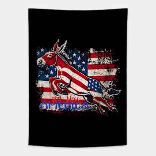 4th of july flying donkey Tapestry