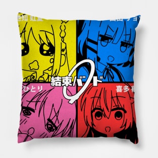 Kessoku Band with Funny Expressions Pillow