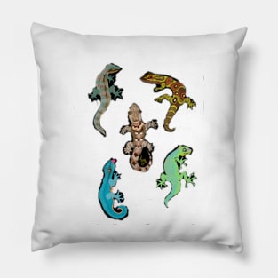 Endangered Species Gecko Medley Pillow