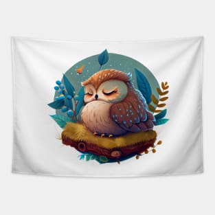 The sleeping owl Tapestry