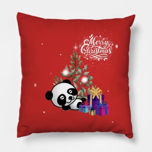 Cute Panda More Christmas Gifts Pillow