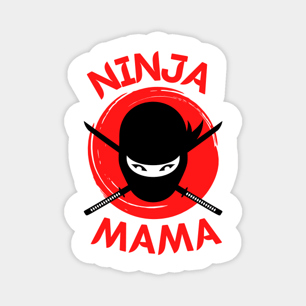 Funny Ninja Mama Multitasking WAHM Baby Birthday New Mom