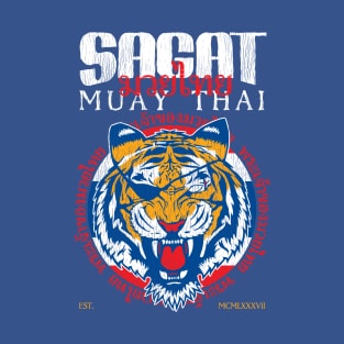 Sagat The God of Muay Thai Tiger Gym T-Shirt