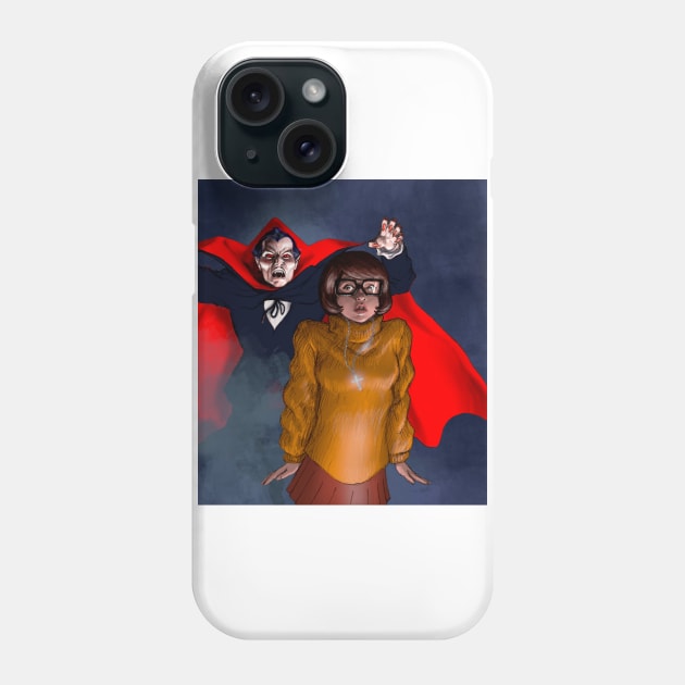 Velma Dinkley versus Dracula Phone Case by thecountingtree