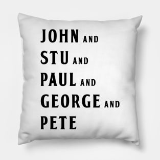 Silver Beatles Pillow