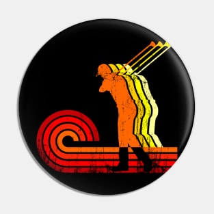 swing style golf retro Pin