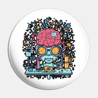 Think Is Not Illegal Yet With Brain Art Pin