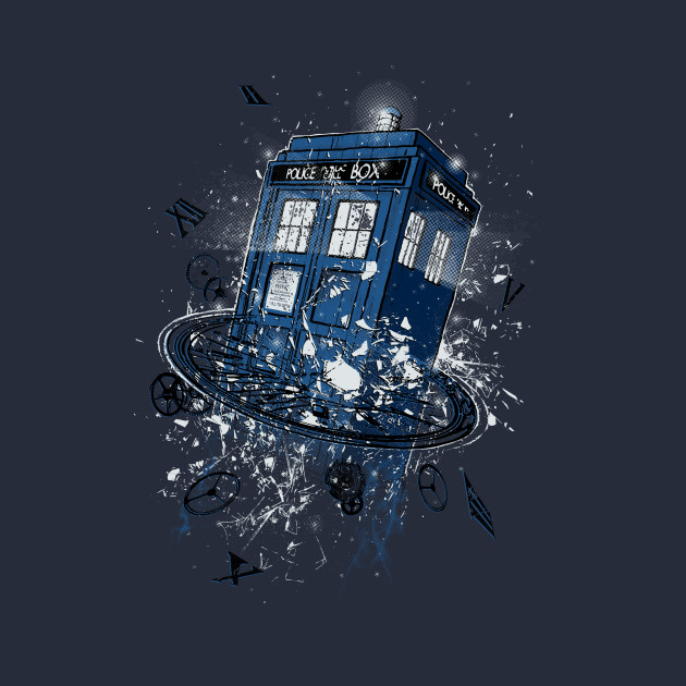 Breaking the Time - Tardis - Phone Case