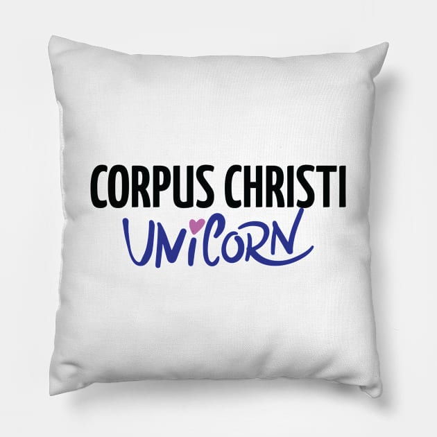 Corpus Christi Unicorn Pillow by ProjectX23