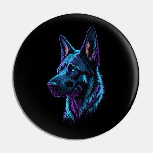 Retro Vintage German Shepard Design Pin