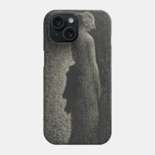 The Black Bow by Georges-Pierre Seurat Phone Case