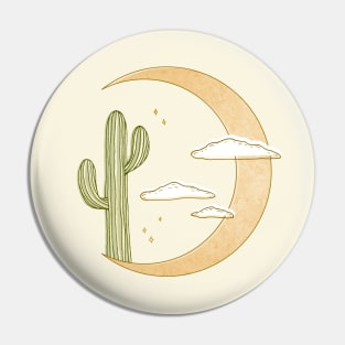 Moon Cactus Pin