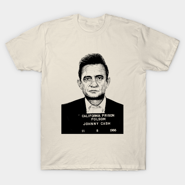 Discover Johnny Cash Mugshot - Johnny Cash - T-Shirt