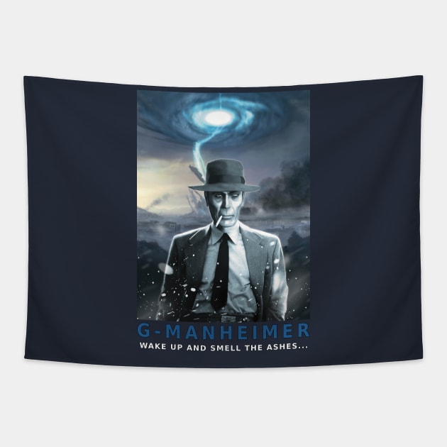 "G-MANHEIMER" Parody Design Tapestry by SPACE ART & NATURE SHIRTS 