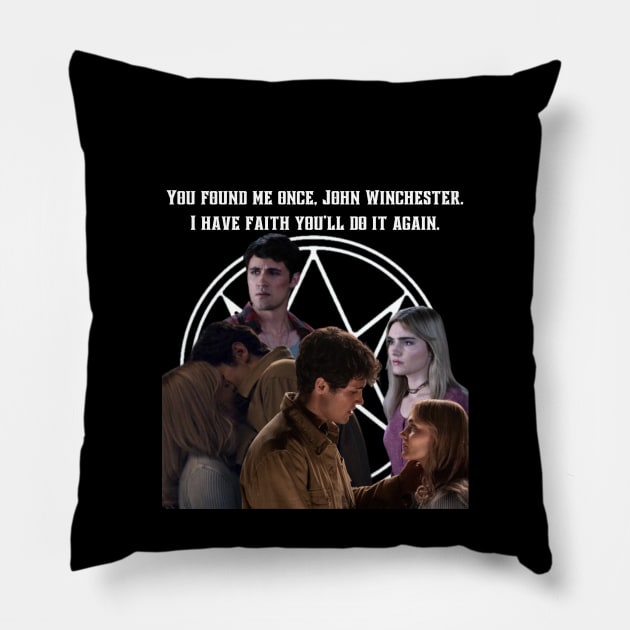 Mary Campbell & John Winchester Pillow by elisabet_tckr