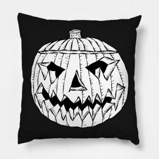 Pen and Ink Jack O'Lantern Pillow