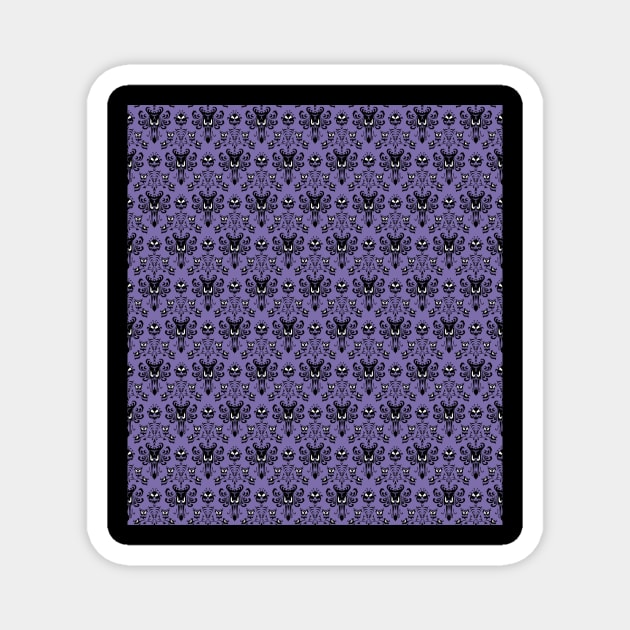 Haunted Mansion Wallpaper Phone Case Magnet by wyckedguitarist