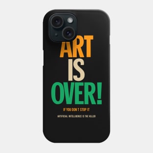 Art is over - yoko - artificial intelligence Phone Case