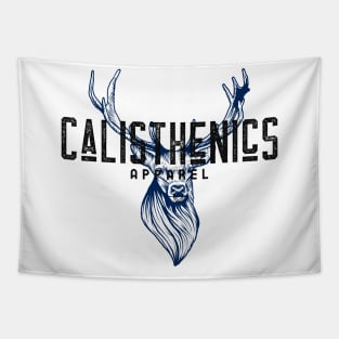 CALISTHENICS - Blue Deer Design Tapestry