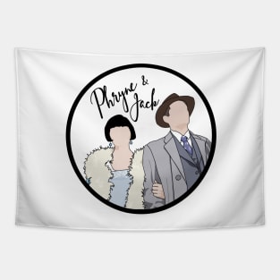 Phryne & Jack Arm in Arm Tapestry