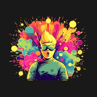 Colourful exploding Guy design for Pride Month: T-Shirt