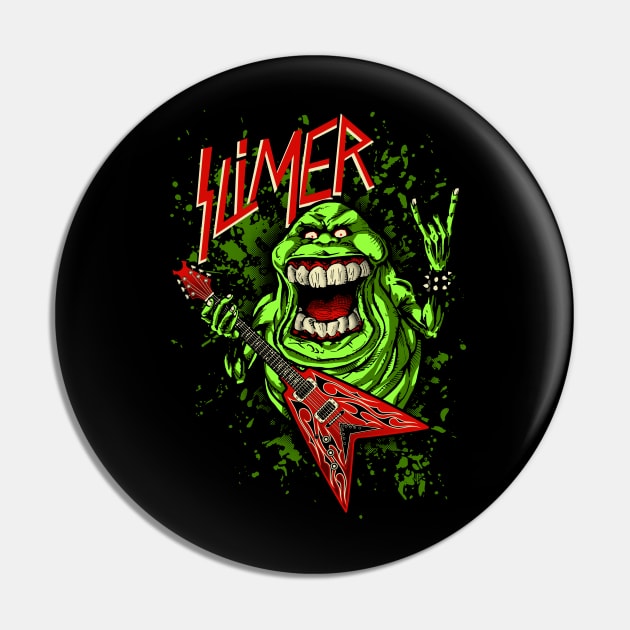 SLIMER THRASHIN' MAD Pin by HELLJESTER