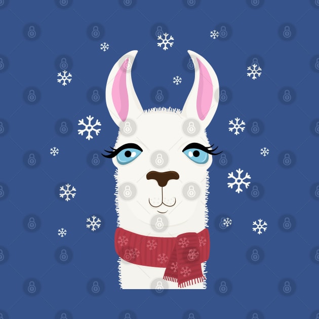 Xmas Llama by valentinahramov