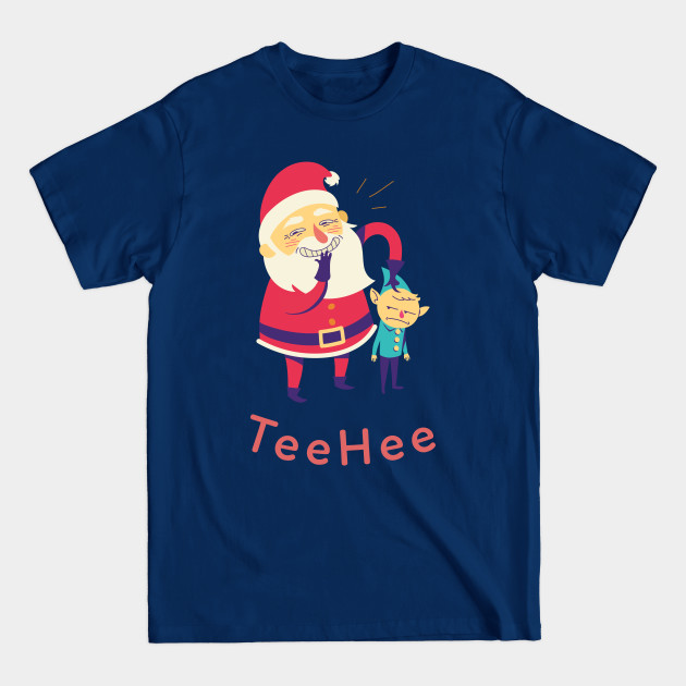 Disover TeeHee Santa and Elf - Santa And Elves - T-Shirt