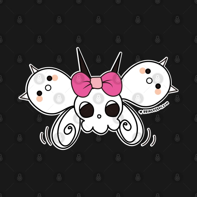 kawaii cute ghost cute skull, cute halloween by princessmi-com