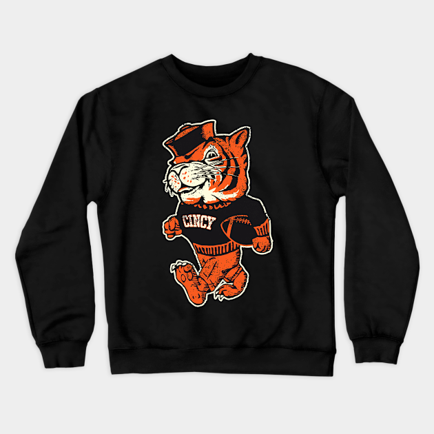 darklordpug Cincinnati Reimagined Fighting Mascot Crewneck Sweatshirt