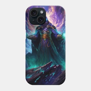 space wizard with shining eyes Phone Case