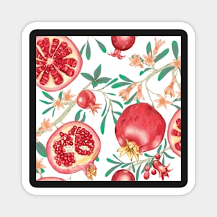 Pomegranate tree pattern Magnet