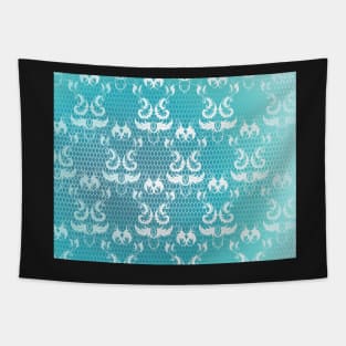 Blue Background with Lace Tapestry