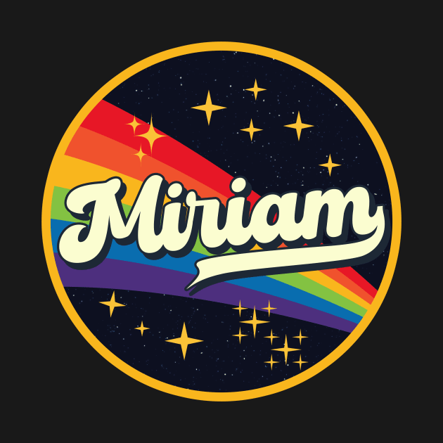 Miriam // Rainbow In Space Vintage Style by LMW Art