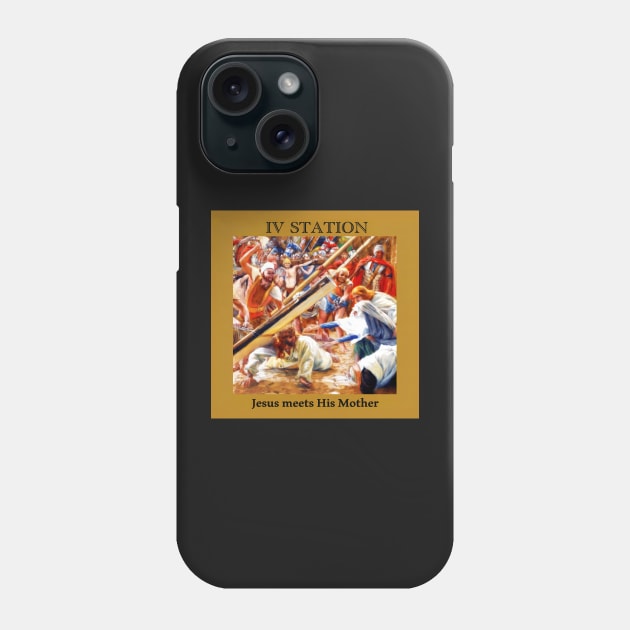 Stations of the Cross -  Via Crucis #4 of 15 Phone Case by hispanicworld