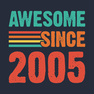 Vintage Awesome Since 2005 T-Shirt