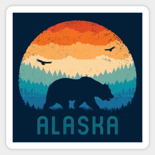 Grizzly Bear Sticker Alaska Traditional Tattoo Vintage Art 