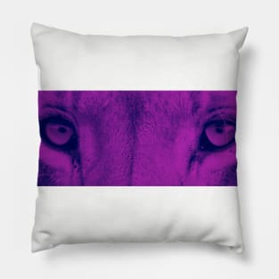 Lion Eyes (Plum) Pillow