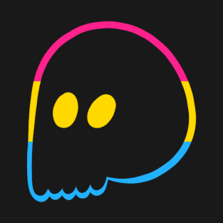 Cute Emo Skull (Pansexual Colors) T-Shirt