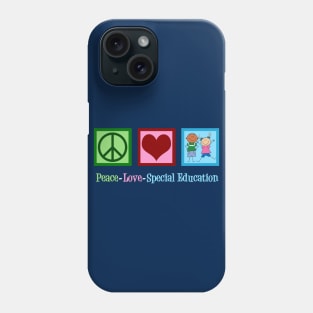 Peace Love Special Education Teacher Phone Case