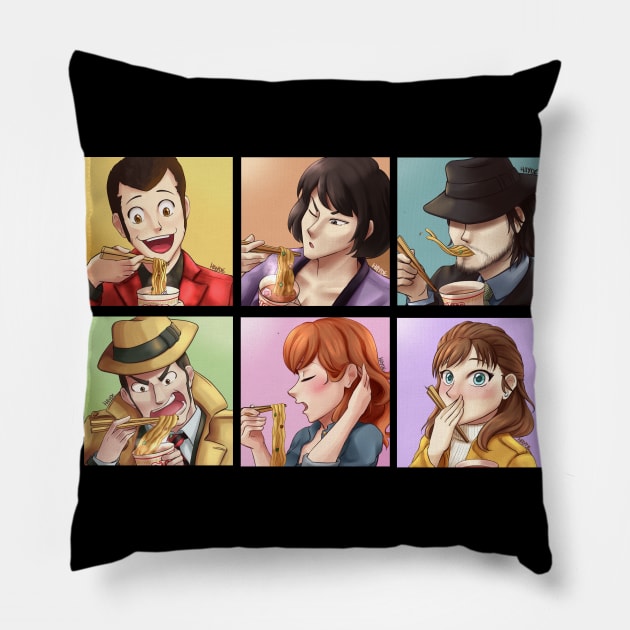 Noodle Break Time Pillow by Hayde