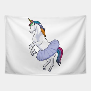 Unicorn at Ballet with Skirt Tapestry