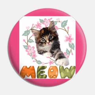 I LOVE MY FUNNY BABY CAT Pin