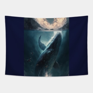 Whale in the ocean Tapestry