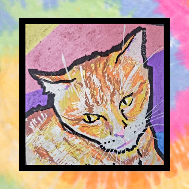 Ginger Cat - Traditional Art - Paint Pens. by DopamineDumpster