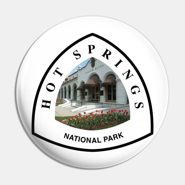 Hot Springs National Park shield Pin by nylebuss